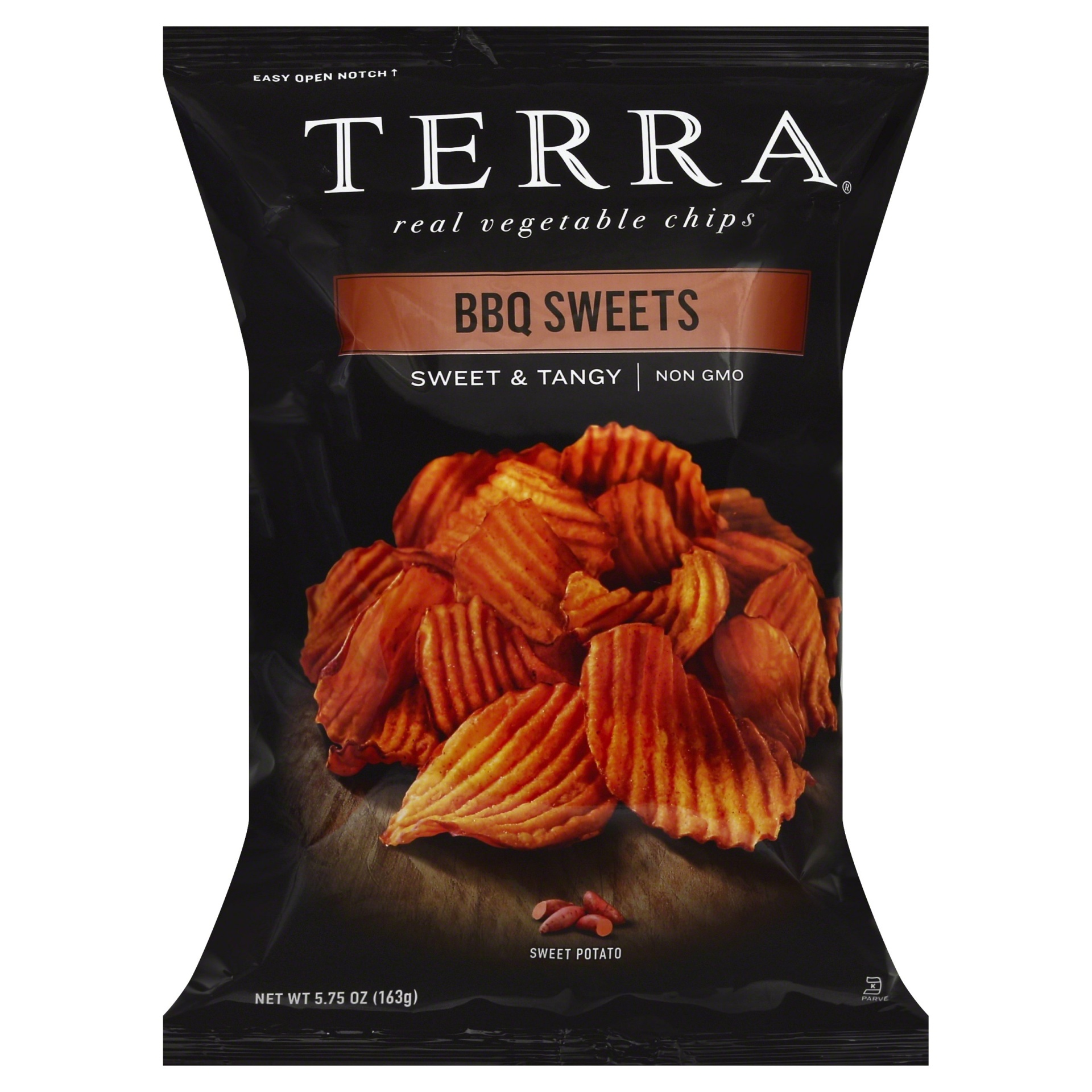 slide 1 of 6, Terra BBQ Sweets Krinkle Cut Sweet Potato Chips, 5.75 oz