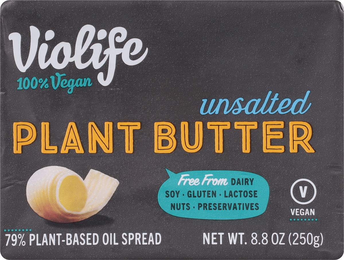 slide 8 of 9, Violife Plant Butter Unsalted, Non-Dairy Vegan, 8.8 oz Paper Brick (Refrigerated), 8.8 oz