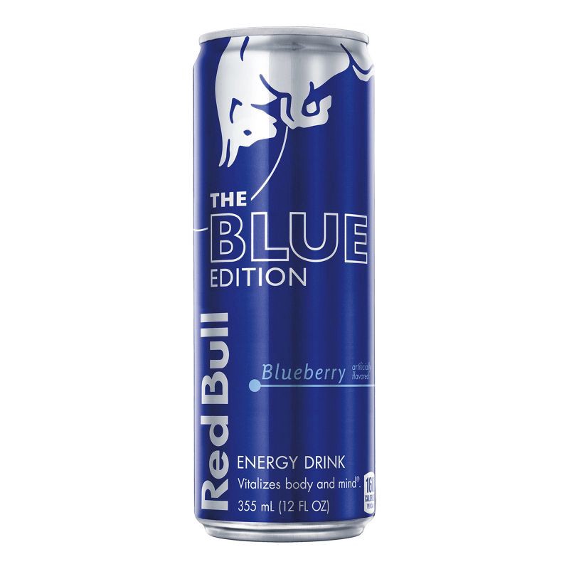 slide 1 of 10, Red Bull Blue Edition Blueberry Energy Drink - 12 fl oz Can, 12 fl oz