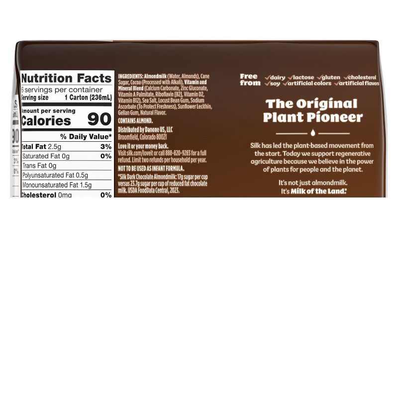 slide 10 of 11, Silk Shelf Stable Dark Chocolate Almond Milk - 6ct/8 fl oz Boxes, 6 ct; 8 fl oz