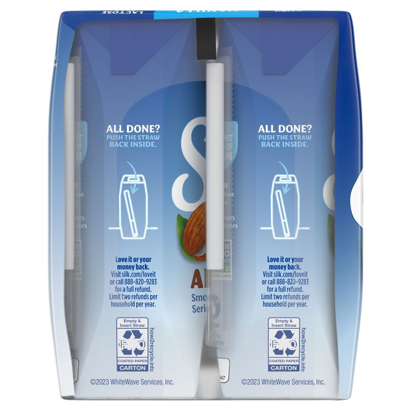 slide 12 of 12, Silk Shelf Stable Vanilla Almond Milk - 6ct/8 fl oz Boxes, 6 ct; 8 fl oz