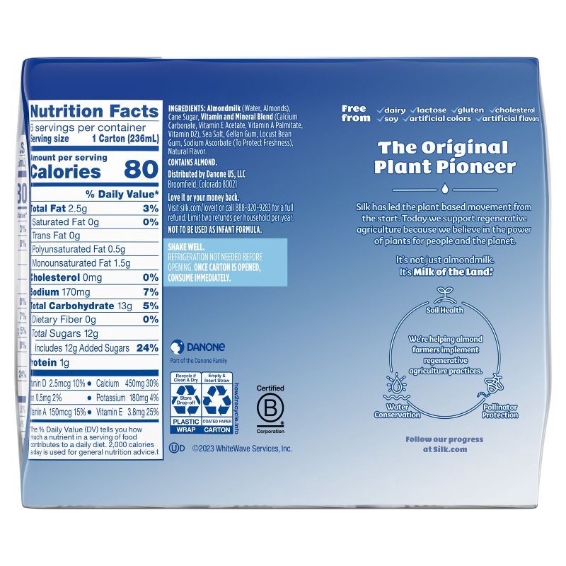 slide 2 of 12, Silk Shelf Stable Vanilla Almond Milk - 6ct/8 fl oz Boxes, 6 ct; 8 fl oz