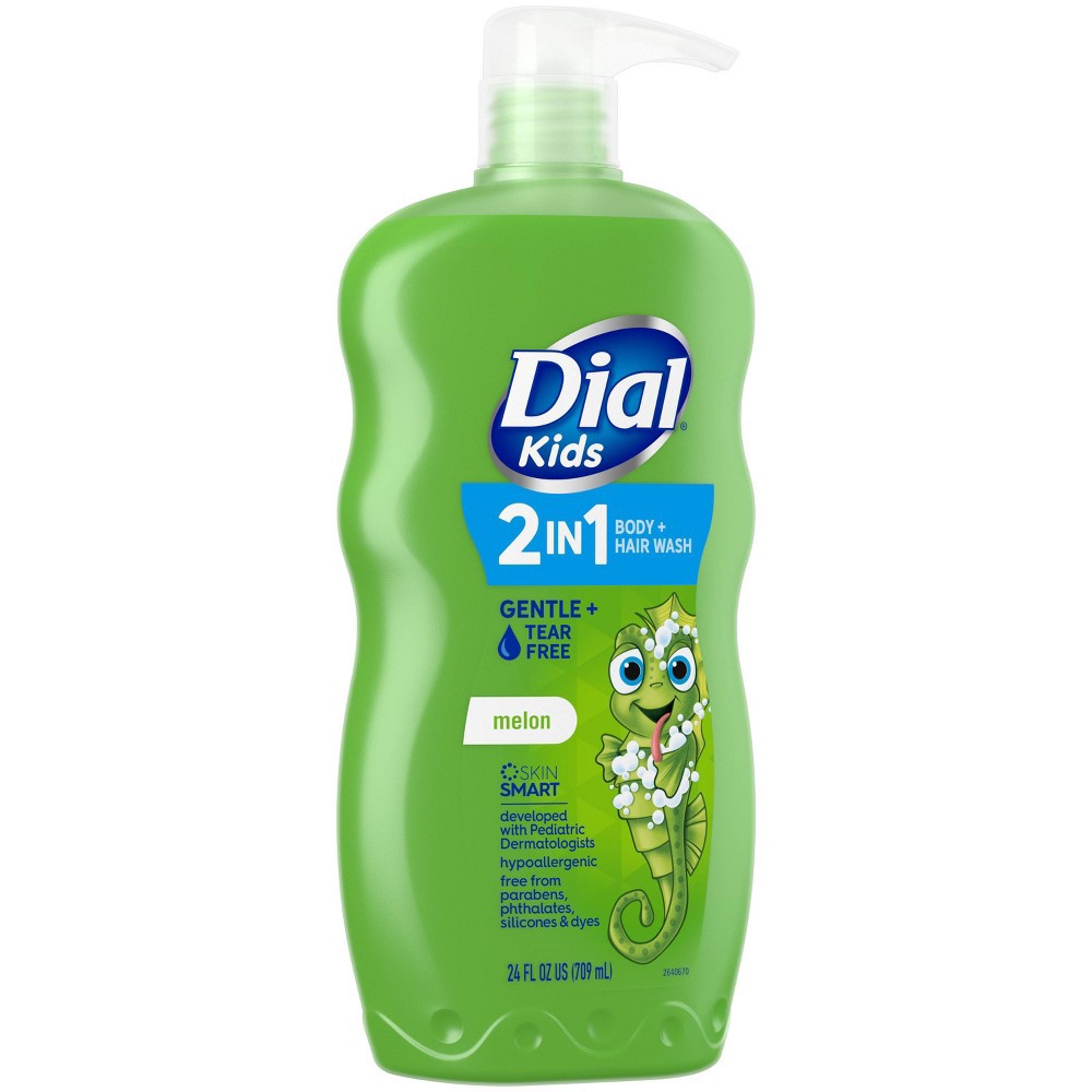 slide 3 of 9, Dial Melon 2-in-1 Body and Hair Wash for Kids - 24 fl oz, 24 fl oz