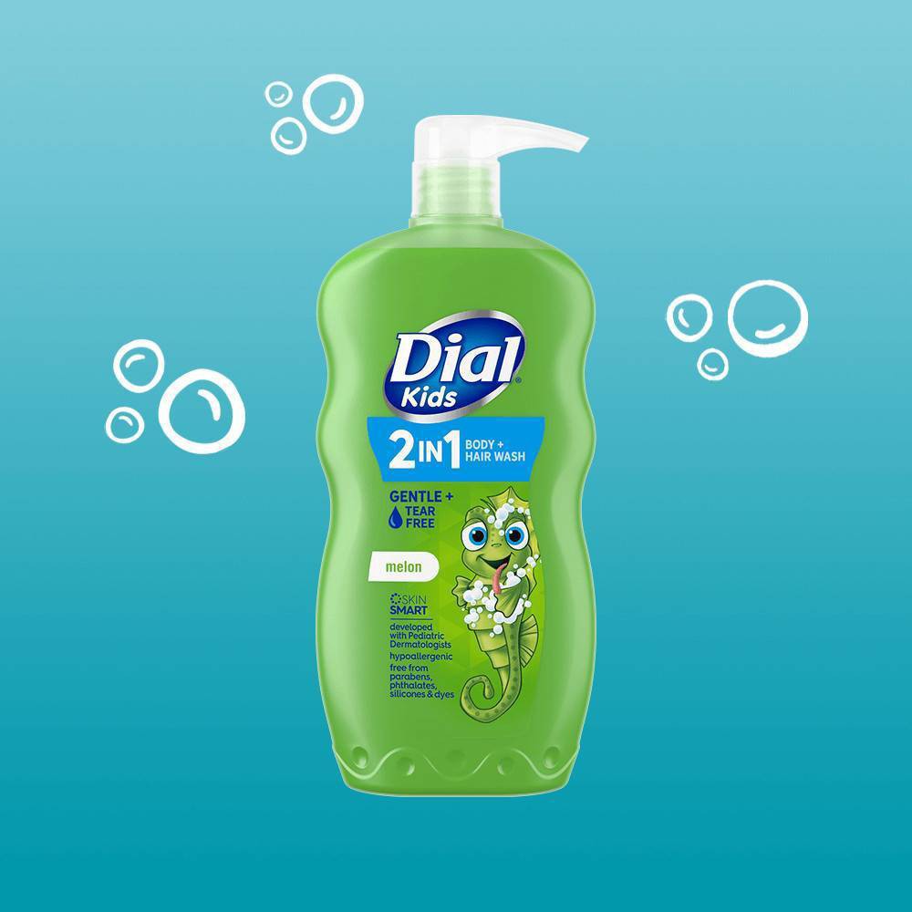 slide 7 of 9, Dial Melon 2-in-1 Body and Hair Wash for Kids - 24 fl oz, 24 fl oz