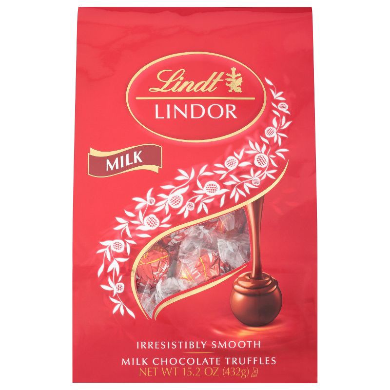 slide 7 of 7, Lindt Lindor Milk Chocolate Candy Truffles - 15.2 oz., 15.2 oz