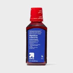 Nighttime Cold & Flu Relief Liquid - Cherry - 12 fl oz - up&up™