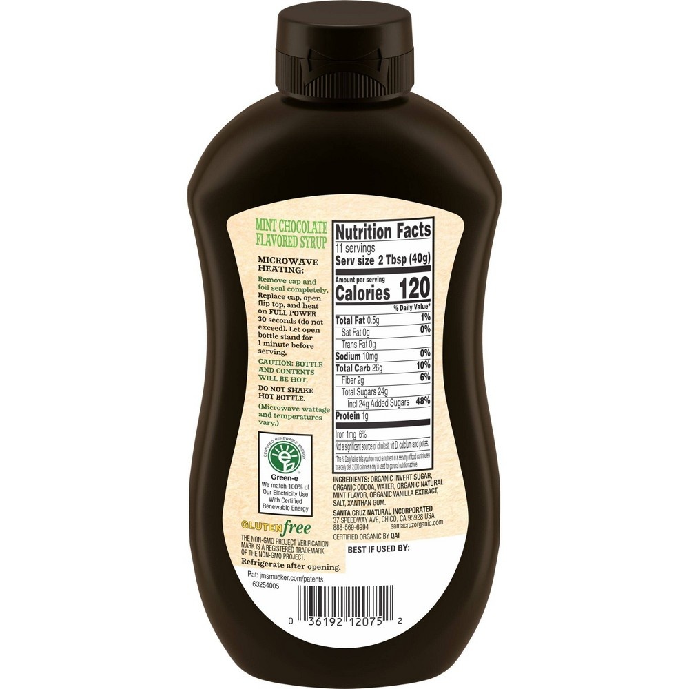 slide 4 of 5, Santa Cruz Organic Mint Chocolate Syrup, 15.5 oz