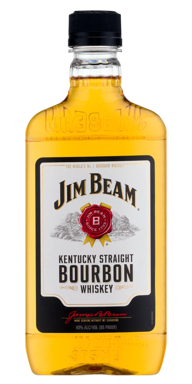 slide 1 of 1, Jim Beam White Kentucky Bourbon, 375 ml