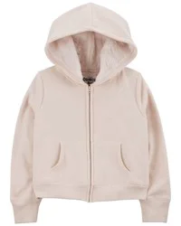 Oshkosh Kid Fleece-Lined Zip-Up Jacket - Tan Tan 14