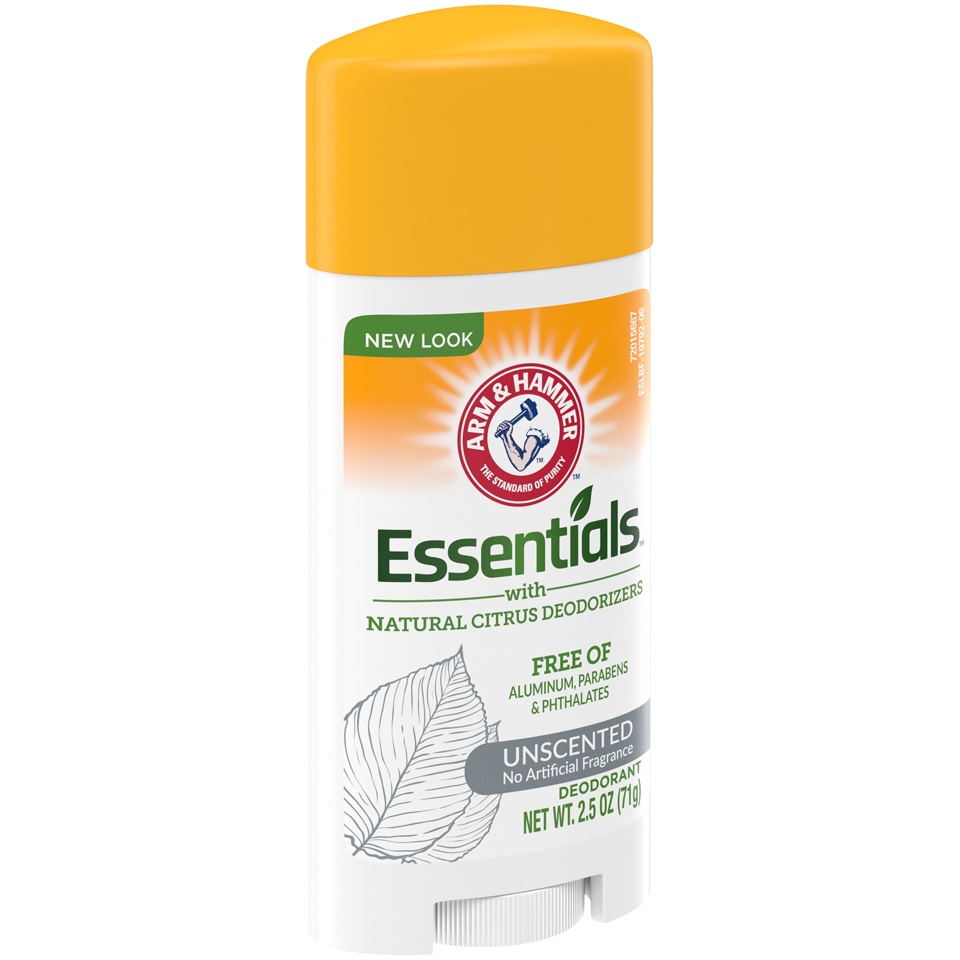 slide 2 of 3, ARM & HAMMER Essentials Natural Unscented Deodorant, 2.5 oz