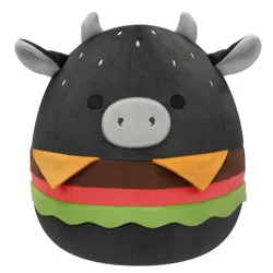 Squishmallows Black Angus Burger