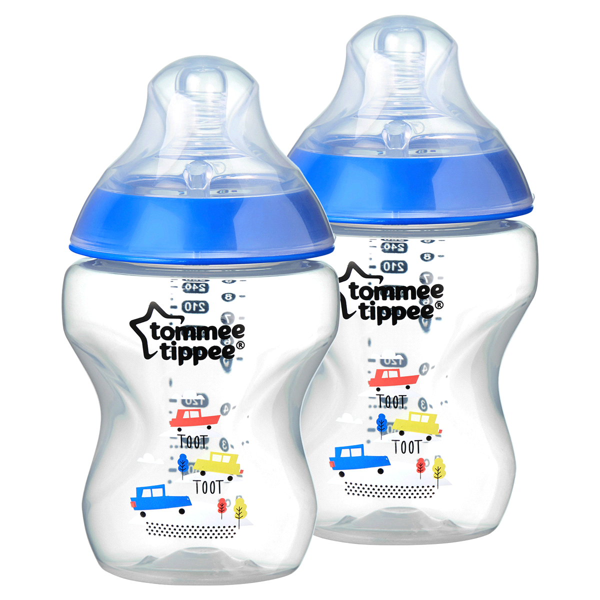 slide 2 of 3, Tommee Tippee Closer to Nature Decorated Bottle, 2 ct