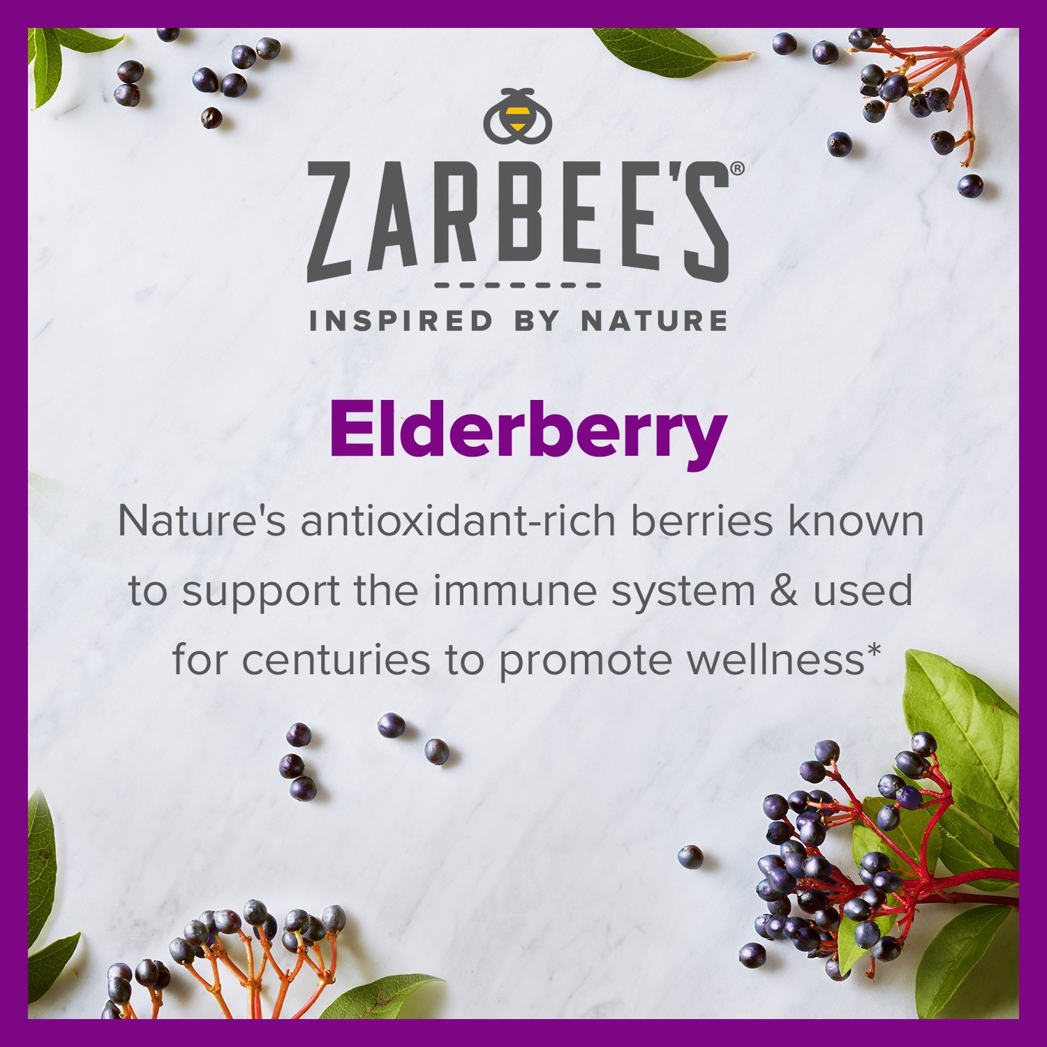 slide 2 of 5, Zarbee's Naturals Daily Immune Support* Gummies with Real Elderberry, Vitamins A, C, D, E, & Zinc, 42ct, 42 ct