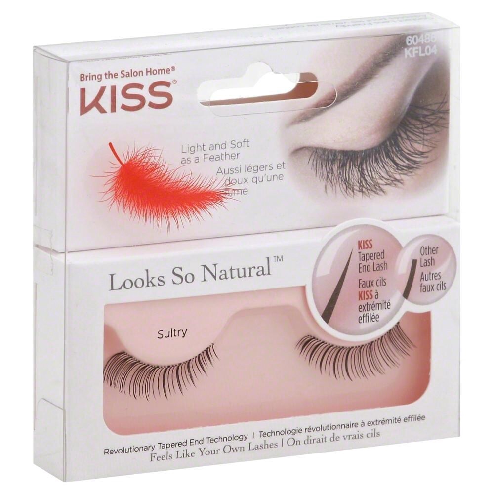 slide 1 of 4, Kiss Looks So Natural Lashes, Sultry, 1 ct