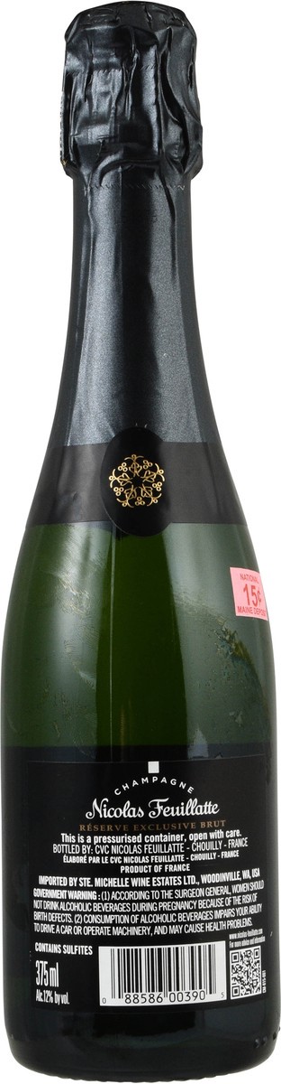 slide 5 of 12, Nicolas Feuillatte Brut Champagne 375 ml, 375 ml