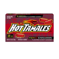 Hot Tamales Chewy Fierce Cinnamon Candies 4.25 oz