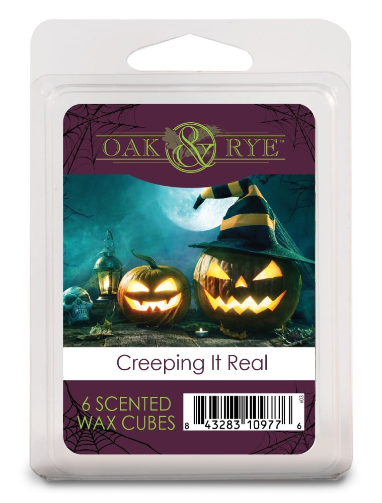 slide 1 of 1, Oak & Rye Creeping It Real Scented Wax Cubes, 6 ct