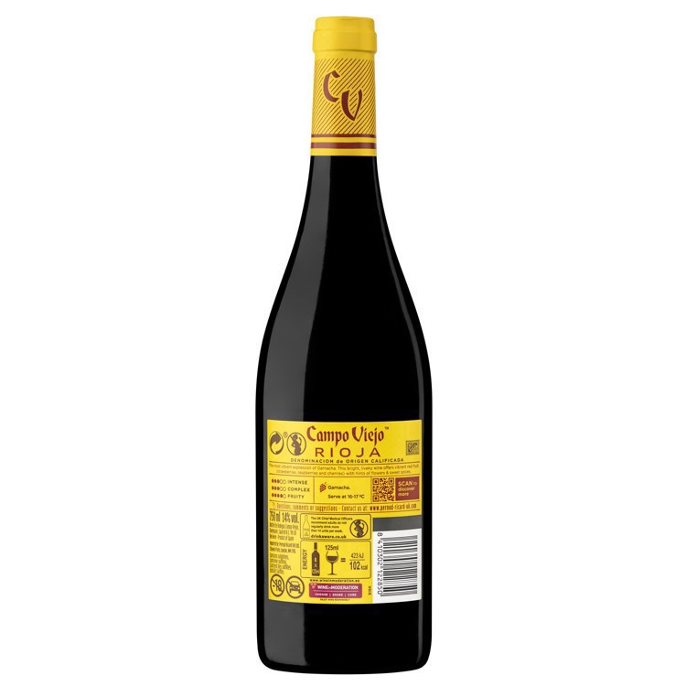 slide 8 of 15, Campo Viejo Garnacha Red Wine, 750 mL Bottle, 14% ABV, 750 ml