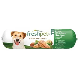 Freshpet Select Roll Grain Free Chicken Recipe Refrigerated Wet Dog Food - 1.5lbs