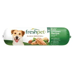 Freshpet Select Roll Grain Free Chicken Recipe Refrigerated Wet Dog Food - 1.5lbs: All Ages, Ready to Eat
