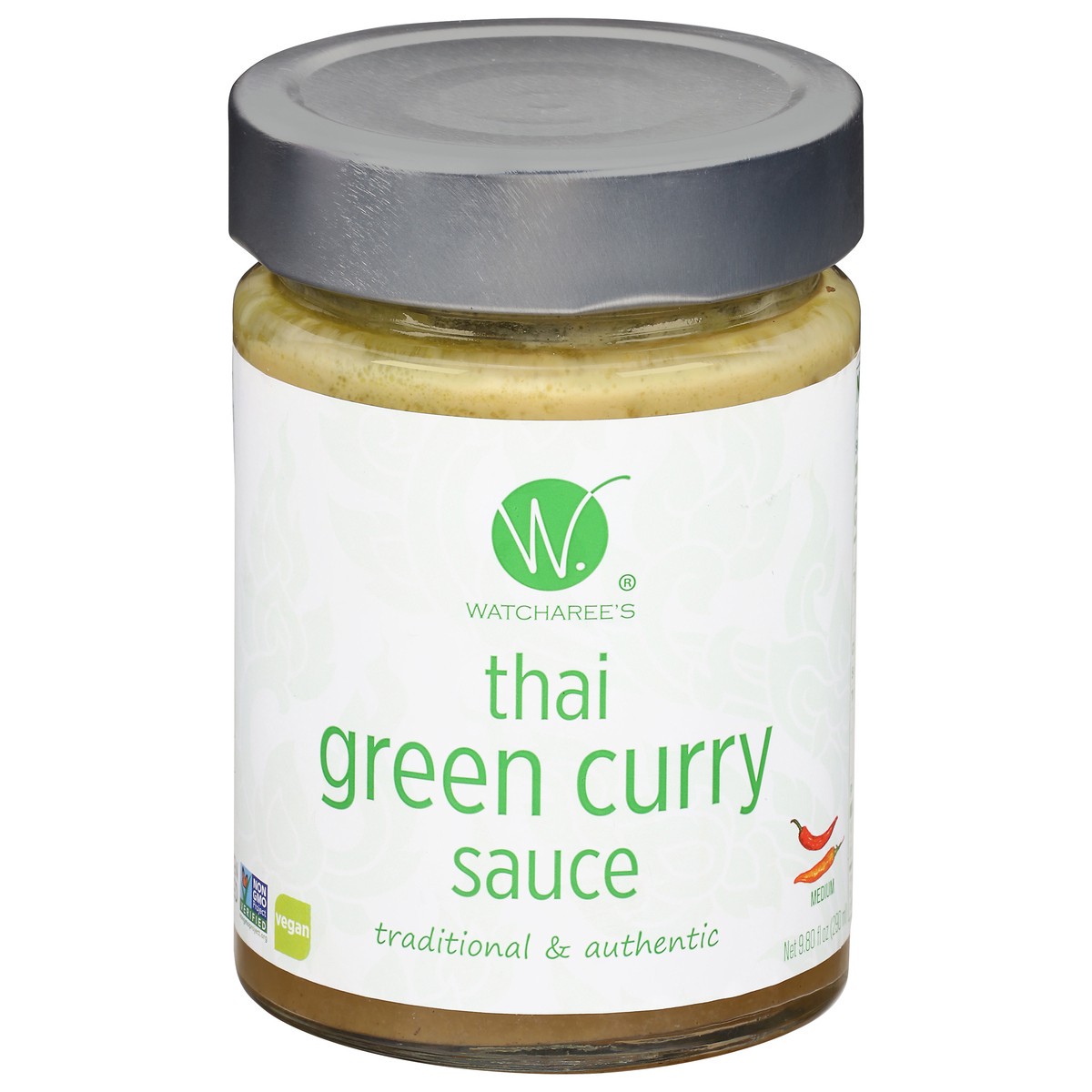 slide 1 of 12, Watcharee's Thai Green Curry Sauce, 9.8 fl oz