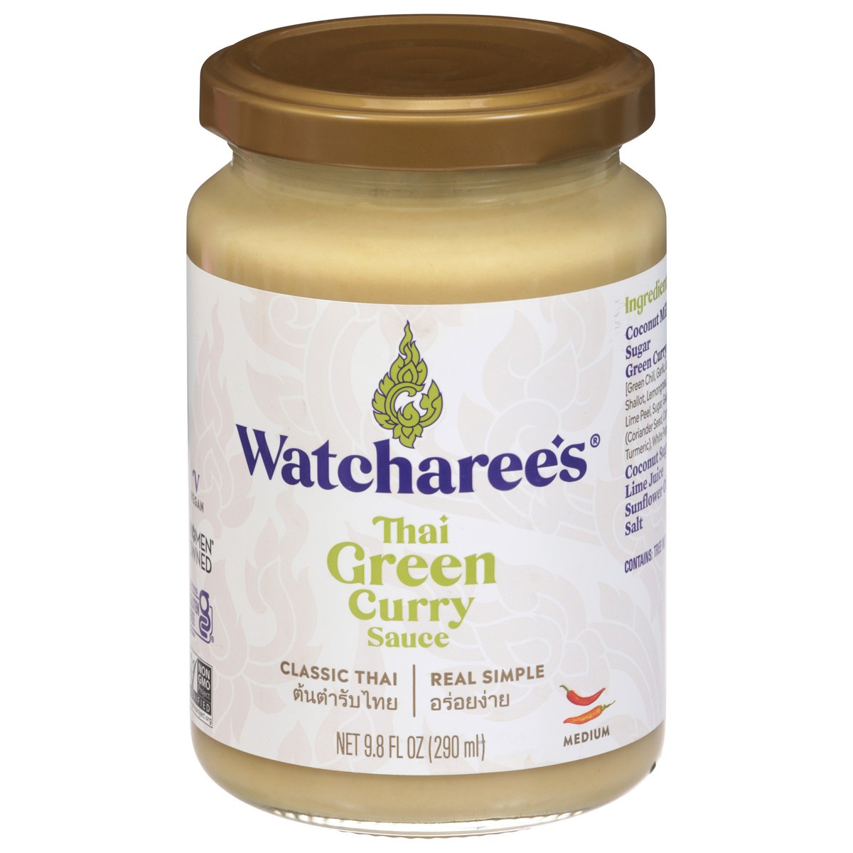 slide 1 of 12, Watcharee's Thai Green Curry Sauce 9.8 fl oz, 9.8 fl oz