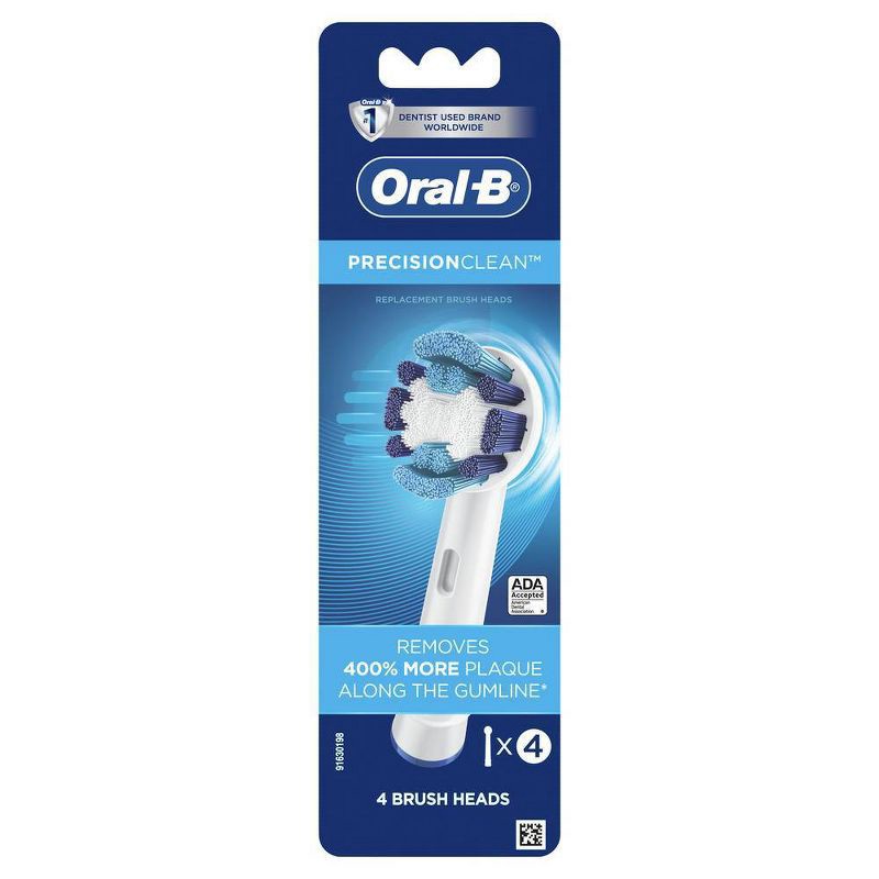 slide 1 of 1, Oral-B Precision Clean Electric Toothbrush Replacement Heads - 4ct, 4 ct