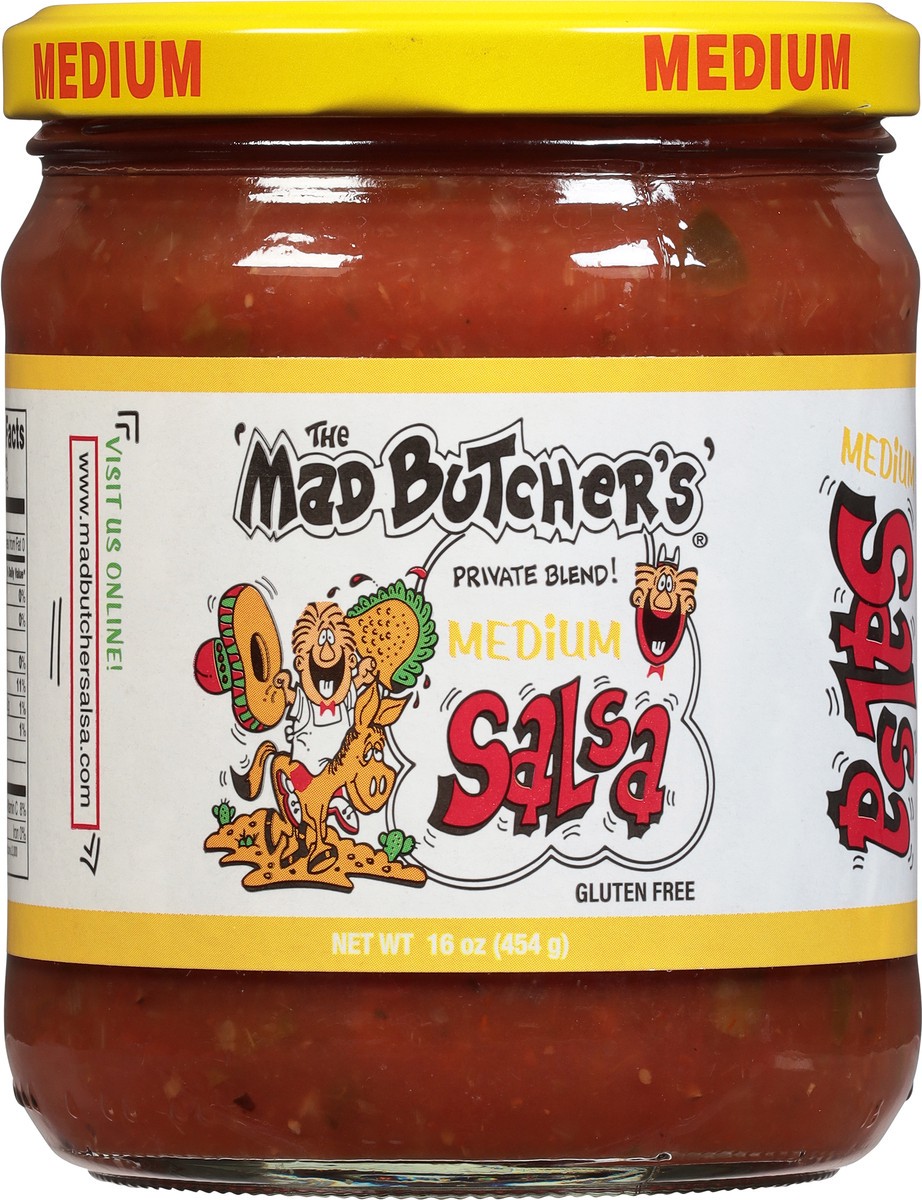 slide 8 of 9, The Mad Butcher's Medium Salsa 16 oz, 16 oz