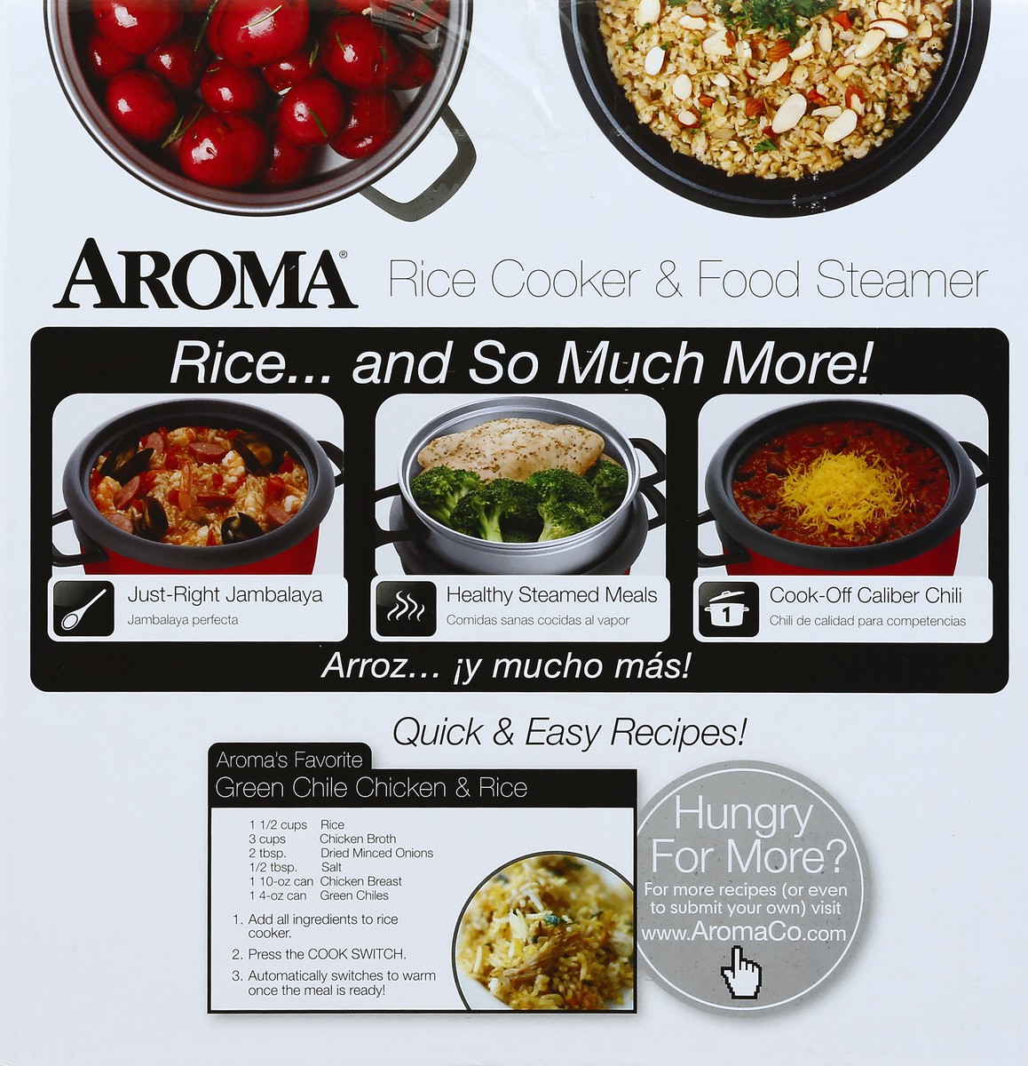 slide 6 of 6, Aroma Rice Cooker & Food Steamer 1 ea, 1 ct