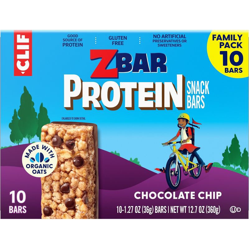 slide 9 of 15, Zbar Protein Chocolate Chip Granola Bars - 5g Protein - 12.7oz/10pk, 5 gram, 12.7 oz, 10 ct
