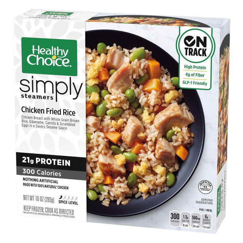 slide 2 of 7, Healthy Choice Simply Steamers Frozen Chicken Fried Rice - 10oz, 10 oz