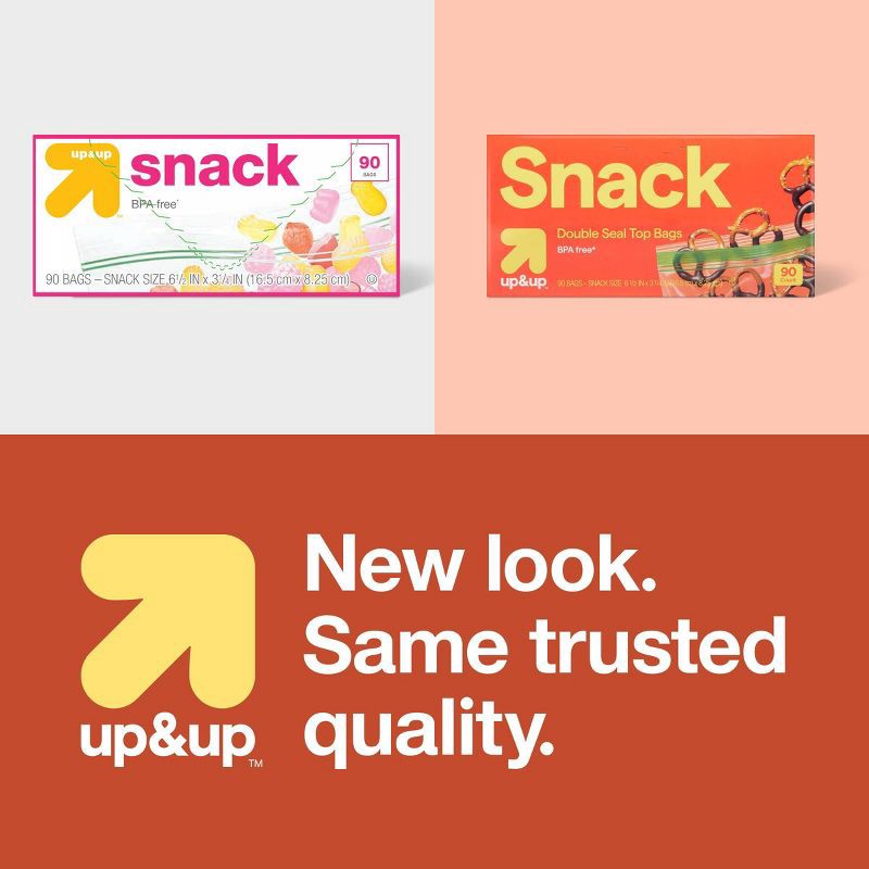 slide 4 of 4, Snack Size Bags - 90ct - up&up™, 90 ct