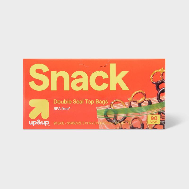 slide 1 of 4, Snack Size Bags - 90ct - up&up™, 90 ct