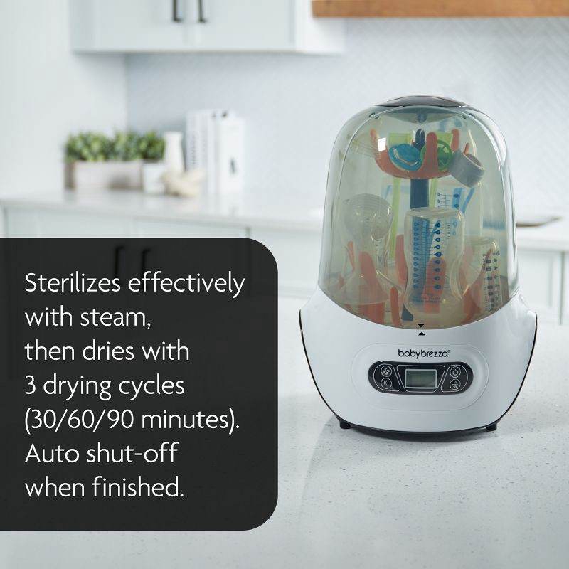 slide 3 of 7, Baby Brezza One Step Bottle and Pump Parts Sterilizer Dryer, 1 ct