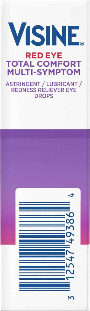 slide 5 of 7, Visine Red Eye Total Comfort Multi-Symptom Astringent, Lubricant and Redness Reliever Eye Drops, 0.5 Fl. Oz, 0.5 fl oz