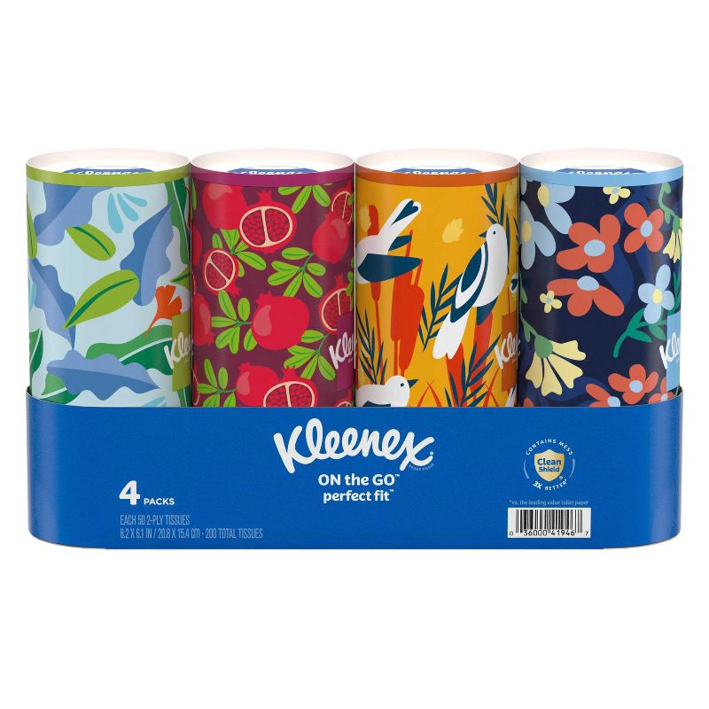 slide 2 of 8, Kleenex Perfect Fit Facial Tissue - 4pk/200ct, 4 ct, 200 ct