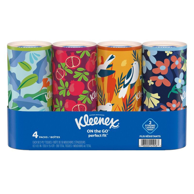 slide 2 of 5, Kleenex Perfect Fit Facial Tissue - 4pk/50ct, 4 ct, 50 ct