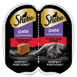 Sheba Perfect Portions Tender Beef and Chicken Flavored Pate Wet Cat Food - 2.64oz