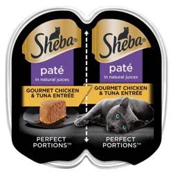 Sheba Perfect Portions Chicken and Tuna Flavor Pate Wet Cat Food - 2.64oz