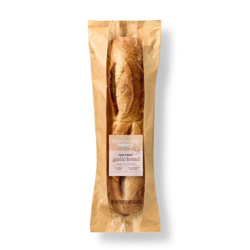 slide 1 of 4, Take & Bake Garlic Bread - 18oz - Favorite Day™, 18 oz