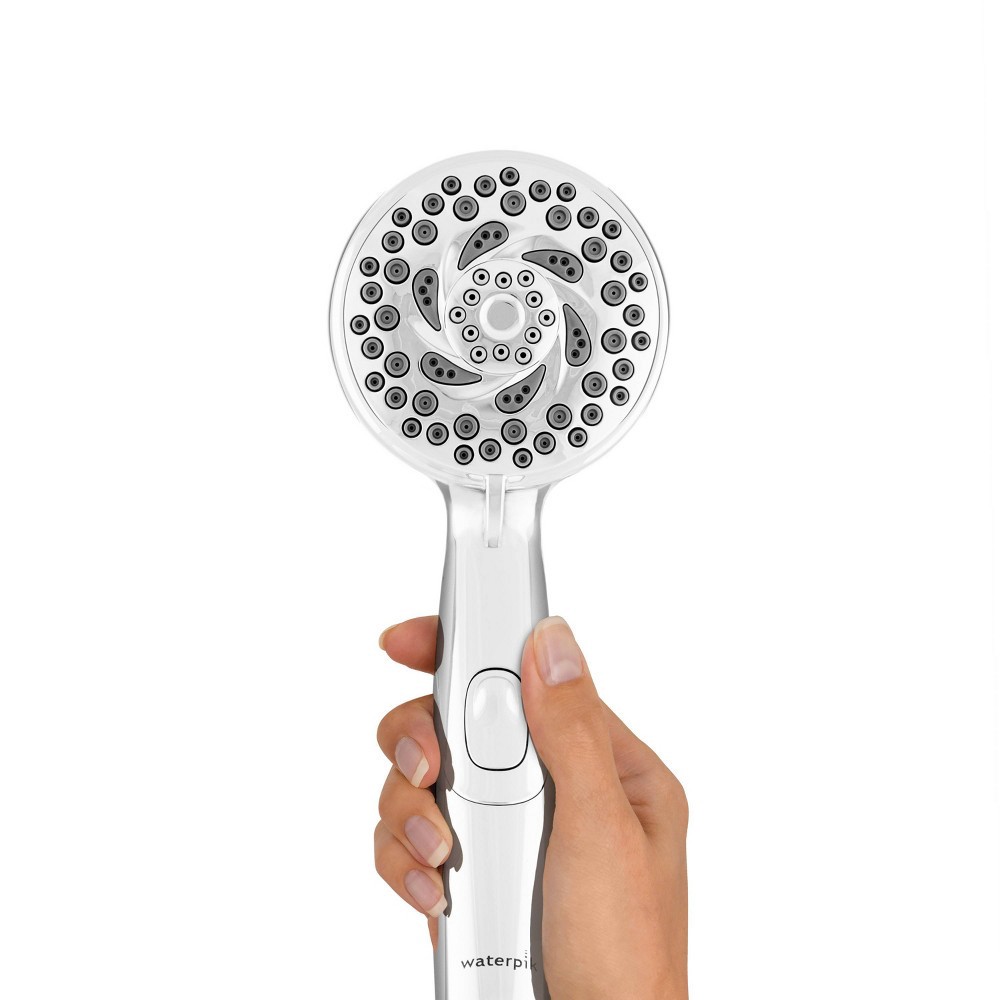slide 4 of 8, PowerSpray 6 Hand Held Shower Head 6-Mode Chrome - Waterpik, 1 ct
