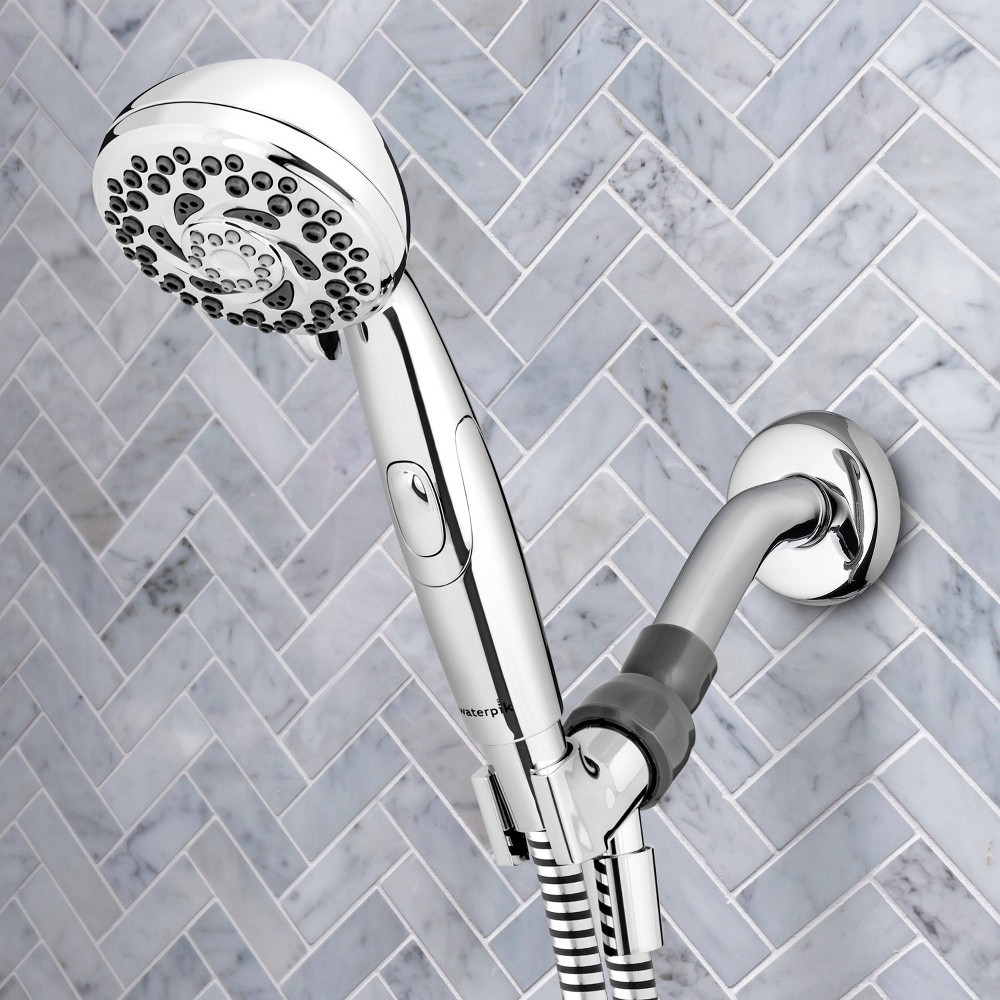 slide 8 of 8, PowerSpray 6 Hand Held Shower Head 6-Mode Chrome - Waterpik, 1 ct
