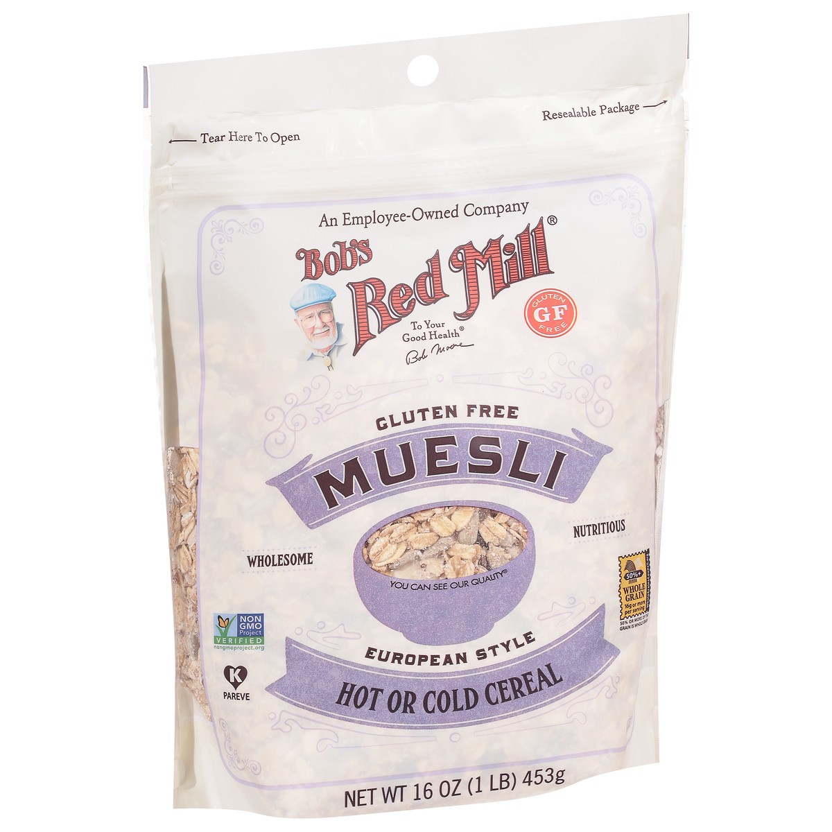 slide 3 of 9, Bob's Red Mill Gluten Free Muesli Hot Or Cold Cereal European Style, 16 oz
