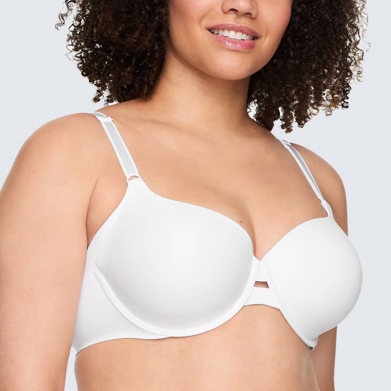 slide 2 of 6, Simply Perfect by Warner's Women's Underarm Smoothing Underwire Bra TA4356 - 38C White, 1 ct