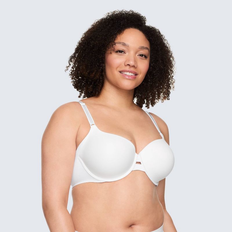 slide 1 of 6, Simply Perfect by Warner's Women's Underarm Smoothing Underwire Bra TA4356 - 34B White, 1 ct
