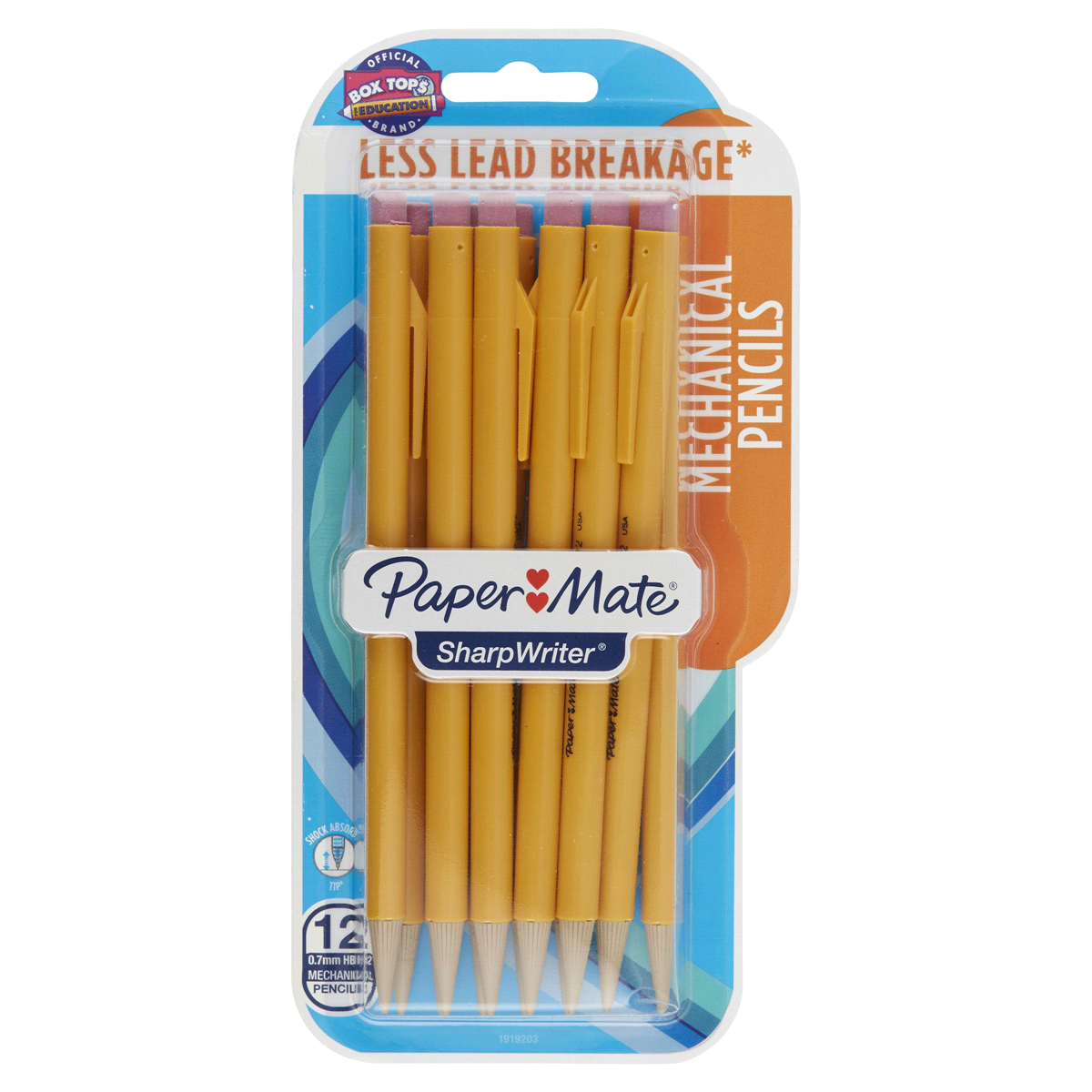 slide 1 of 1, Paper Mate Sharpwriter Mechanical Pencils, Yellow, 12 ct