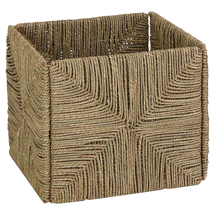 slide 2 of 3, Honey-Can-Do Medium Folding Seagrass Basket - Natural, 1 ct