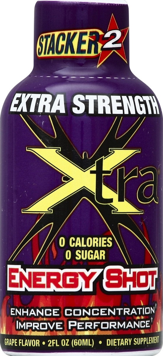 slide 2 of 4, Stacker 2 Stackers Xtra Strength Energy Shot, 2 oz