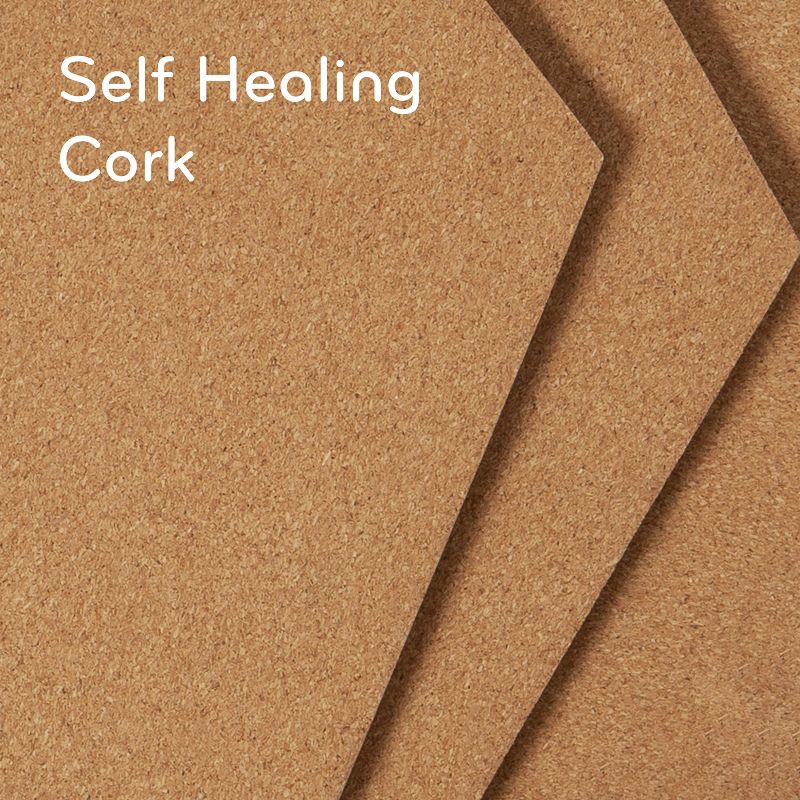 slide 3 of 8, U Brands 3ct Hexagon Cork Bulletin Board Tiles: Small Corkboard for Wall, Dorm Bulletin Board, 11.5" x 10.25", Brown, 3 ct