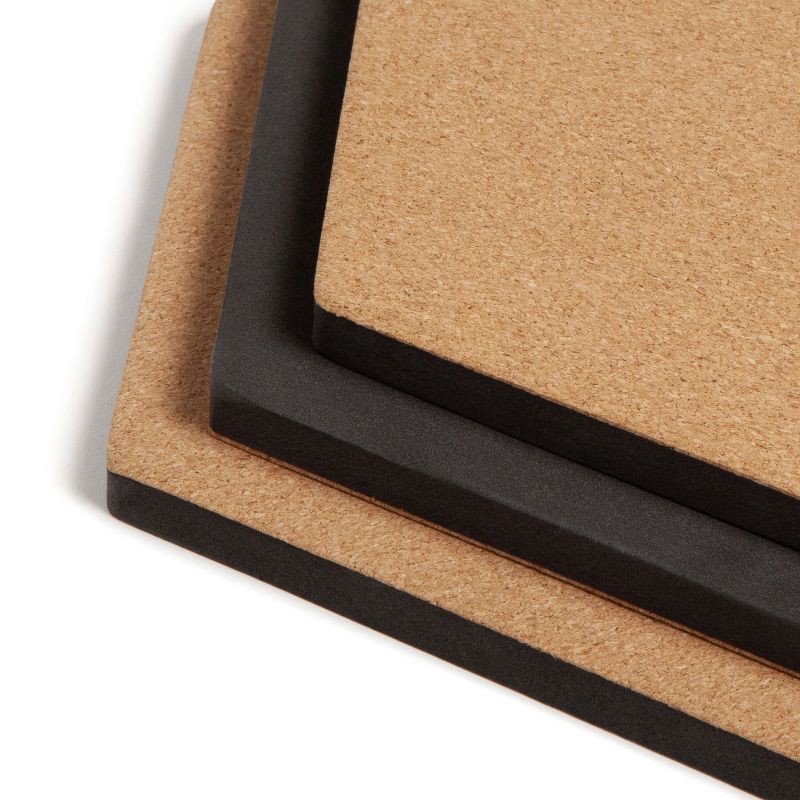 slide 6 of 8, U Brands 3ct Hexagon Cork Bulletin Board Tiles: Small Corkboard for Wall, Dorm Bulletin Board, 11.5" x 10.25", Brown, 3 ct